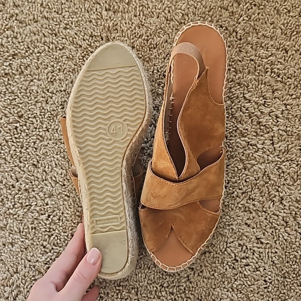 Juncal Aguirre wedge sandals, made in Spain, size 41